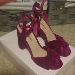 ***Justfab Alexandrine Magenta Heel Sandals